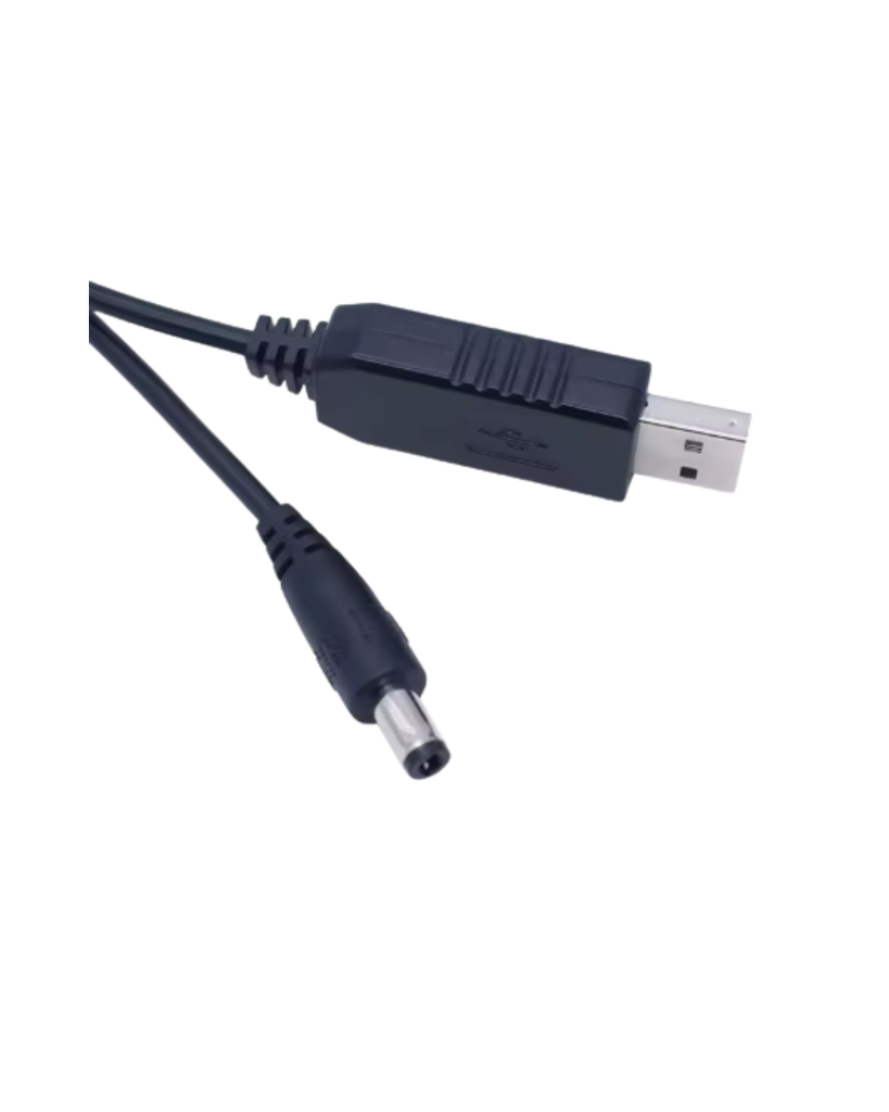 Cantell Cable Convertidor USB 5V a 9V/12V (5.5x2.1mm sin luz)